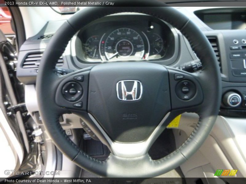 Polished Metal Metallic / Gray 2013 Honda CR-V EX-L AWD