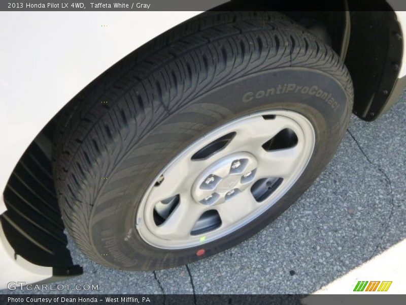 Taffeta White / Gray 2013 Honda Pilot LX 4WD