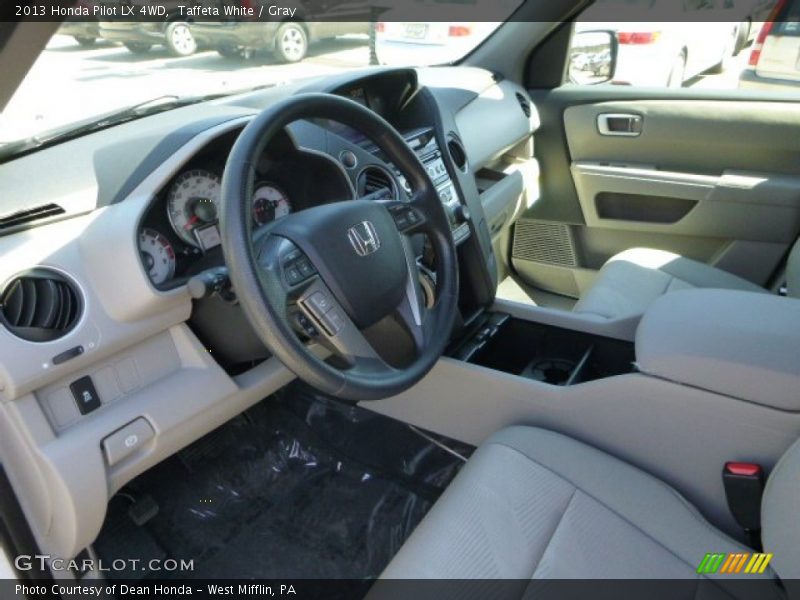 Taffeta White / Gray 2013 Honda Pilot LX 4WD