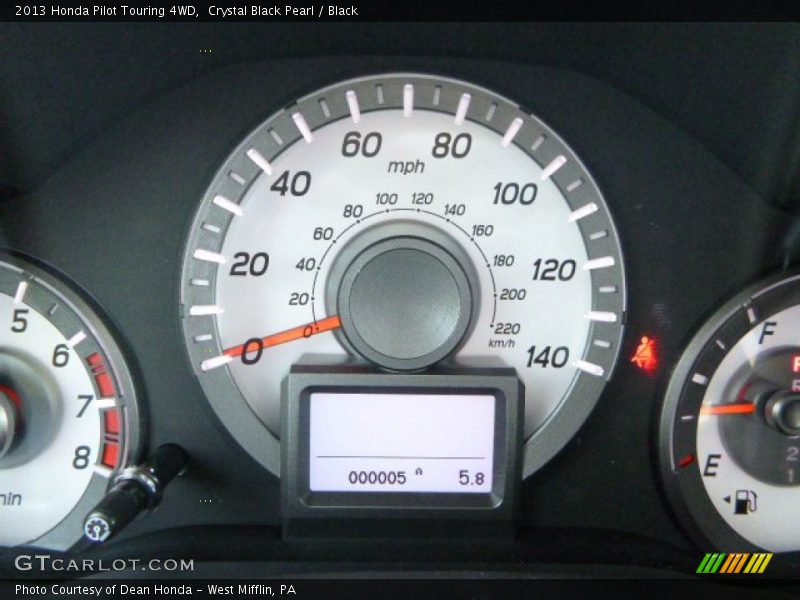 Crystal Black Pearl / Black 2013 Honda Pilot Touring 4WD