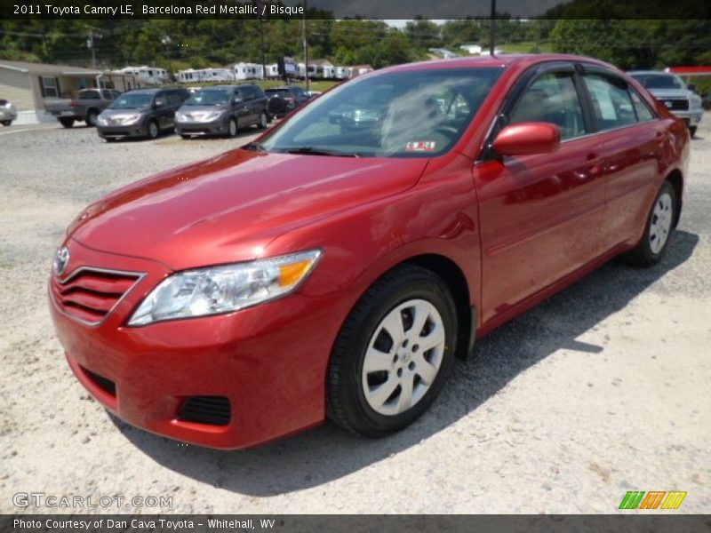 Barcelona Red Metallic / Bisque 2011 Toyota Camry LE