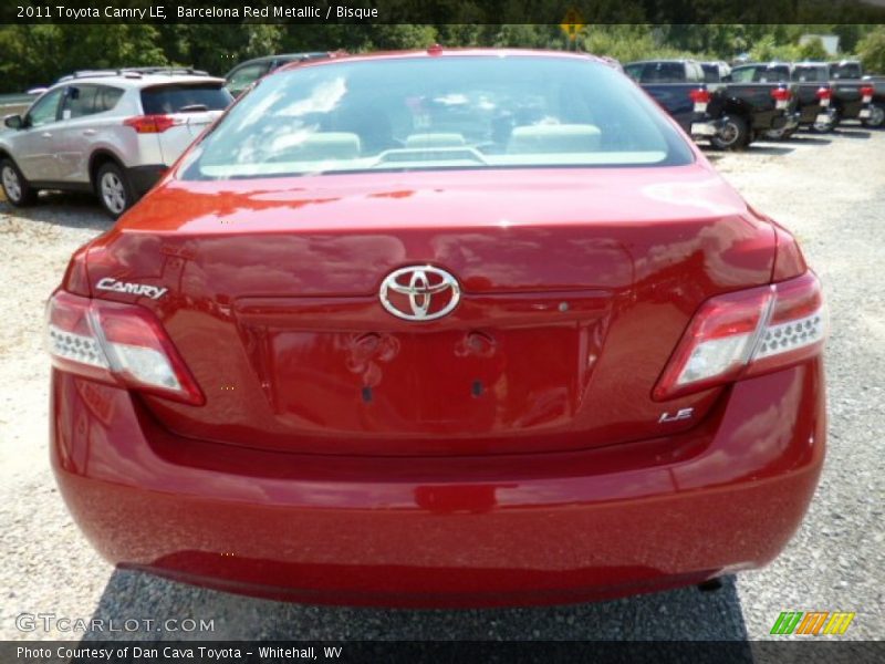 Barcelona Red Metallic / Bisque 2011 Toyota Camry LE