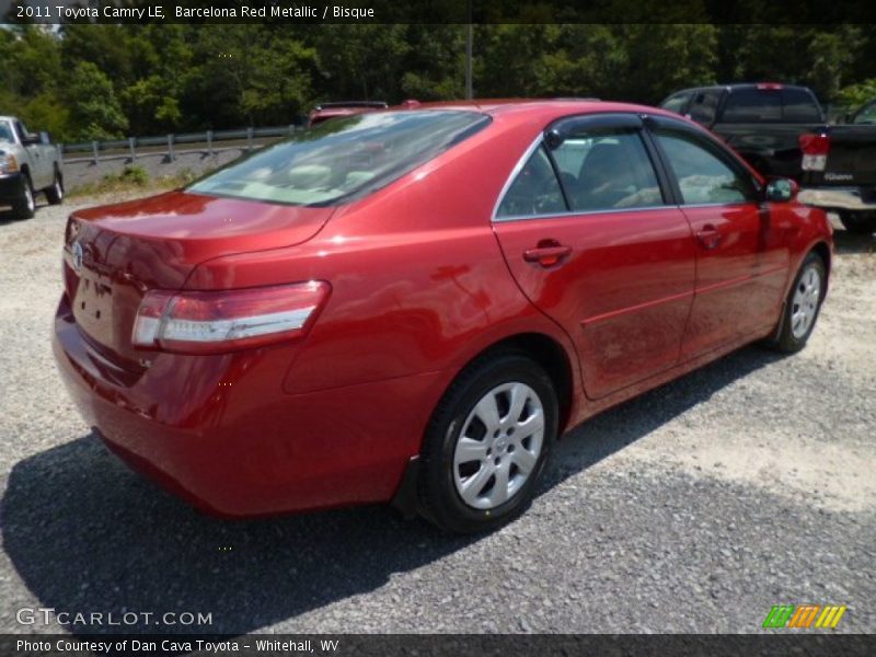 Barcelona Red Metallic / Bisque 2011 Toyota Camry LE
