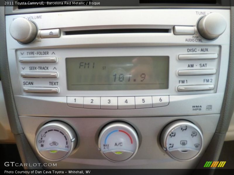 Barcelona Red Metallic / Bisque 2011 Toyota Camry LE