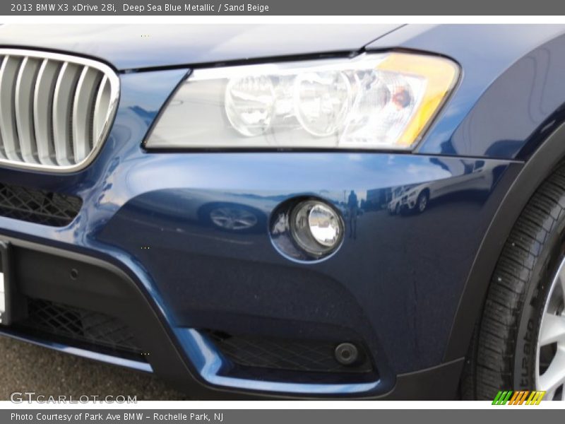 Deep Sea Blue Metallic / Sand Beige 2013 BMW X3 xDrive 28i