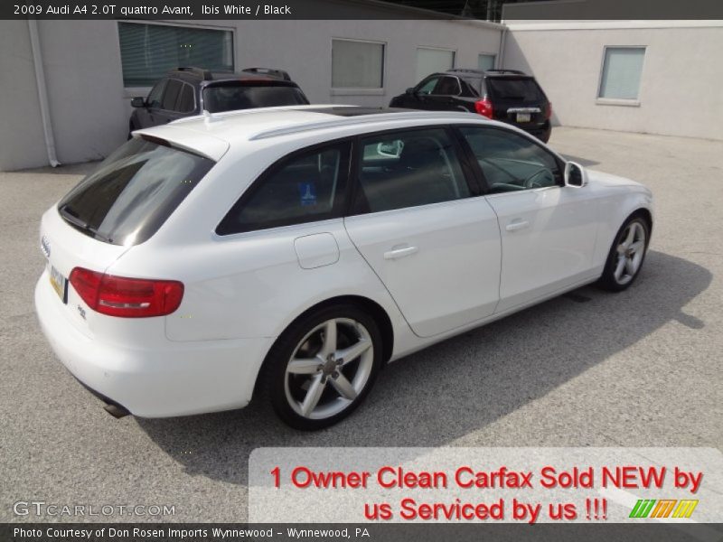Ibis White / Black 2009 Audi A4 2.0T quattro Avant