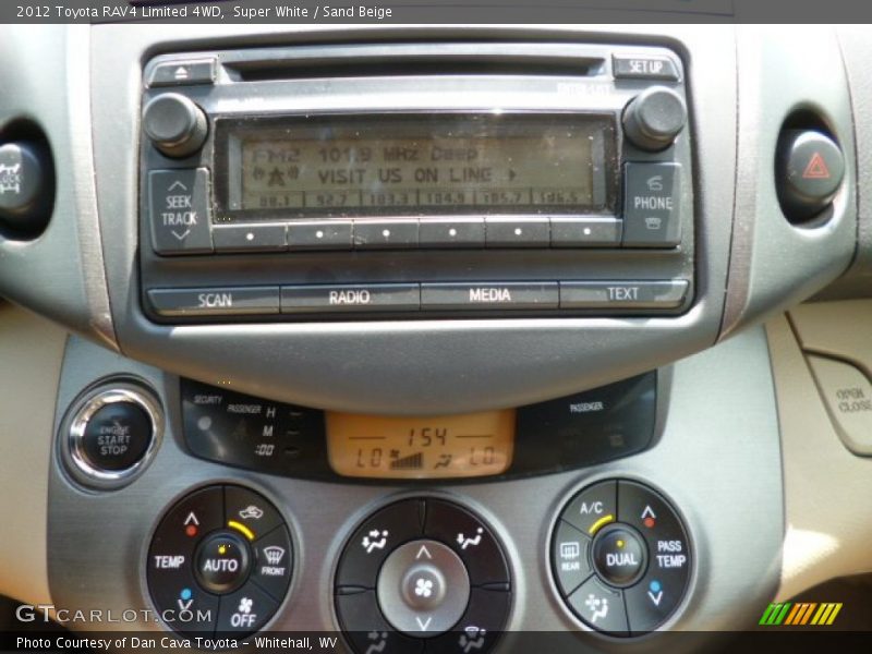 Super White / Sand Beige 2012 Toyota RAV4 Limited 4WD