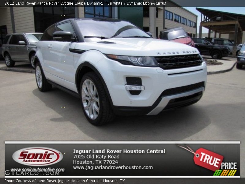 Fuji White / Dynamic Ebony/Cirrus 2012 Land Rover Range Rover Evoque Coupe Dynamic