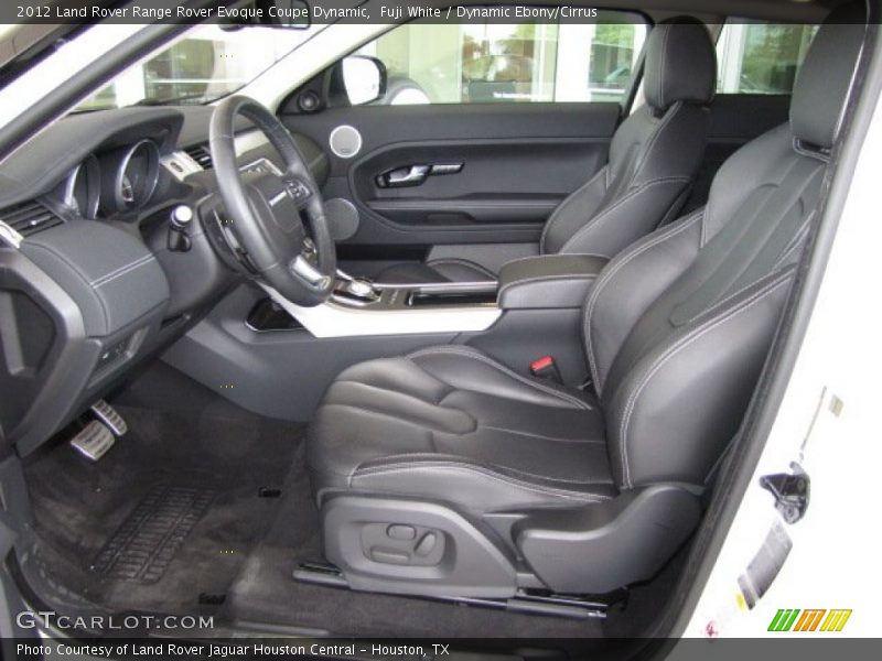 Front Seat of 2012 Range Rover Evoque Coupe Dynamic