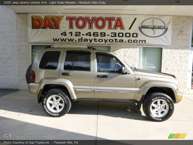 Light Khaki Metallic / Medium Slate Gray 2005 Jeep Liberty Limited 4x4