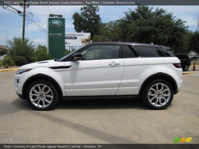 Fuji White / Dynamic Ebony/Cirrus 2012 Land Rover Range Rover Evoque Coupe Dynamic