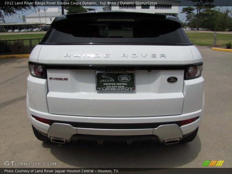 Fuji White / Dynamic Ebony/Cirrus 2012 Land Rover Range Rover Evoque Coupe Dynamic