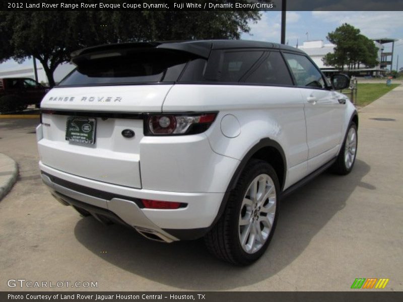 Fuji White / Dynamic Ebony/Cirrus 2012 Land Rover Range Rover Evoque Coupe Dynamic