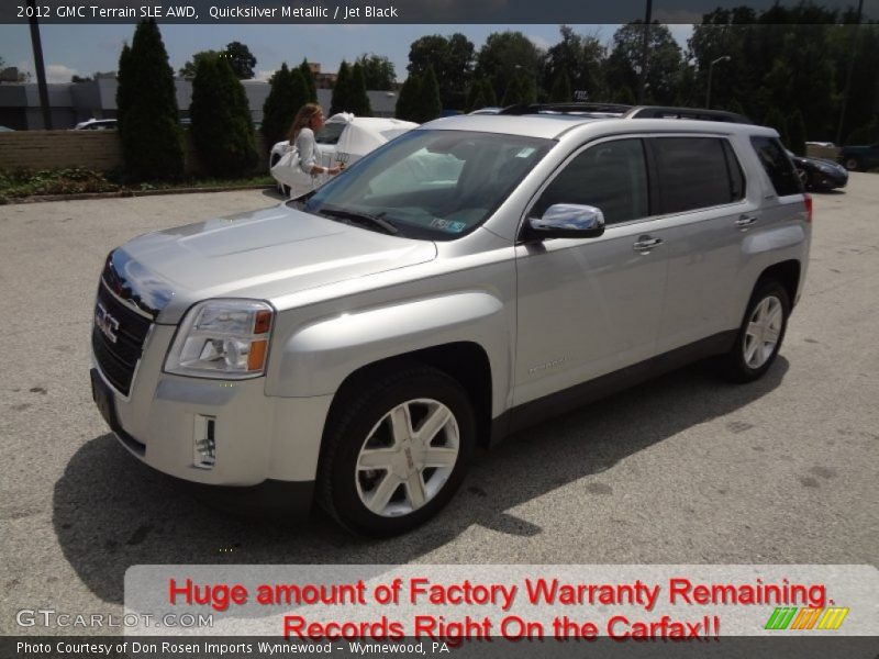 Quicksilver Metallic / Jet Black 2012 GMC Terrain SLE AWD