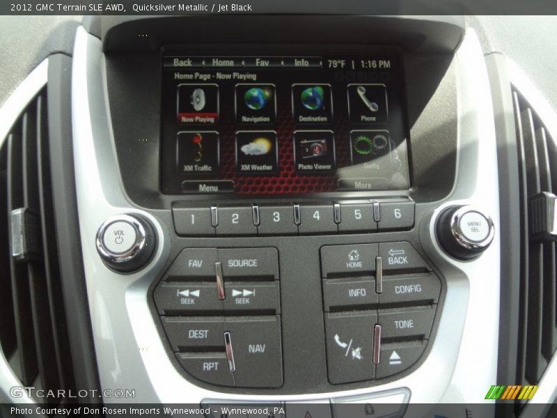 Quicksilver Metallic / Jet Black 2012 GMC Terrain SLE AWD