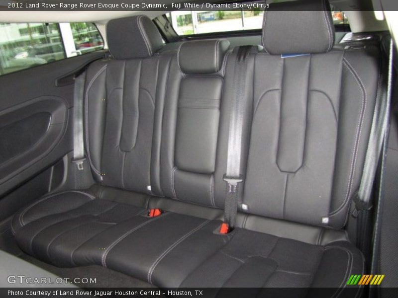 Rear Seat of 2012 Range Rover Evoque Coupe Dynamic
