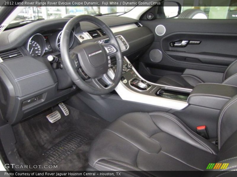 Dynamic Ebony/Cirrus Interior - 2012 Range Rover Evoque Coupe Dynamic 