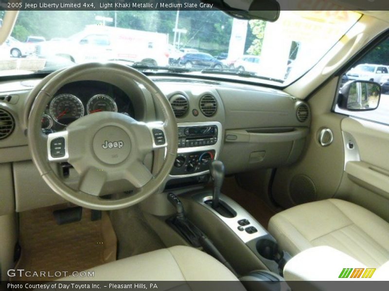Light Khaki Metallic / Medium Slate Gray 2005 Jeep Liberty Limited 4x4