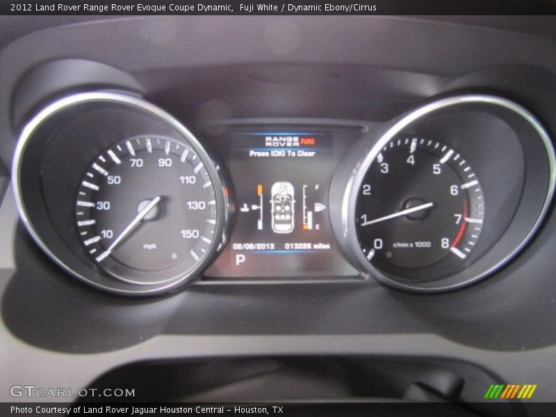  2012 Range Rover Evoque Coupe Dynamic Coupe Dynamic Gauges