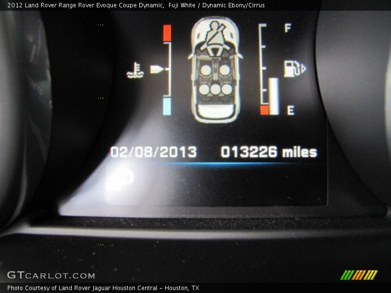 Fuji White / Dynamic Ebony/Cirrus 2012 Land Rover Range Rover Evoque Coupe Dynamic