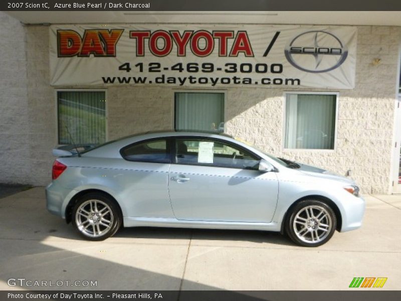 Azure Blue Pearl / Dark Charcoal 2007 Scion tC