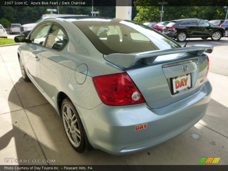 Azure Blue Pearl / Dark Charcoal 2007 Scion tC