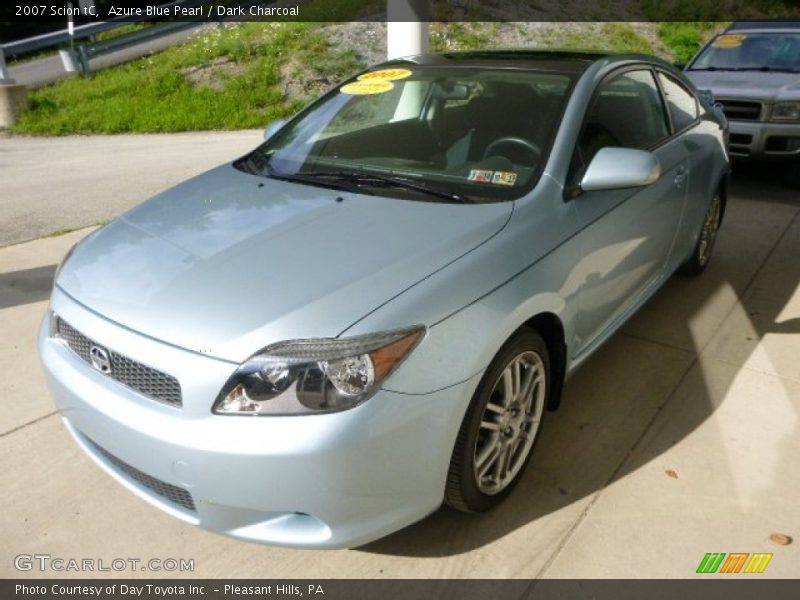 Azure Blue Pearl / Dark Charcoal 2007 Scion tC