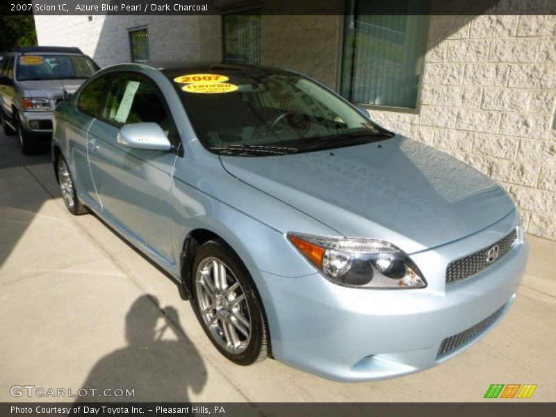 Azure Blue Pearl / Dark Charcoal 2007 Scion tC