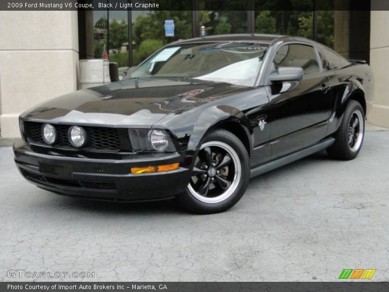 Black / Light Graphite 2009 Ford Mustang V6 Coupe