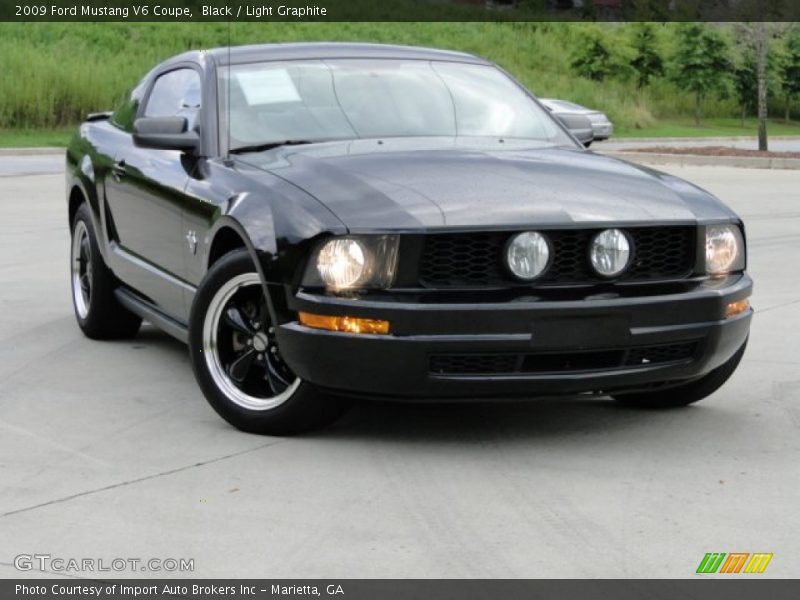 Black / Light Graphite 2009 Ford Mustang V6 Coupe