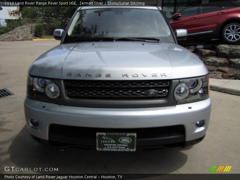 Zermatt Silver / Ebony/Lunar Stitching 2010 Land Rover Range Rover Sport HSE