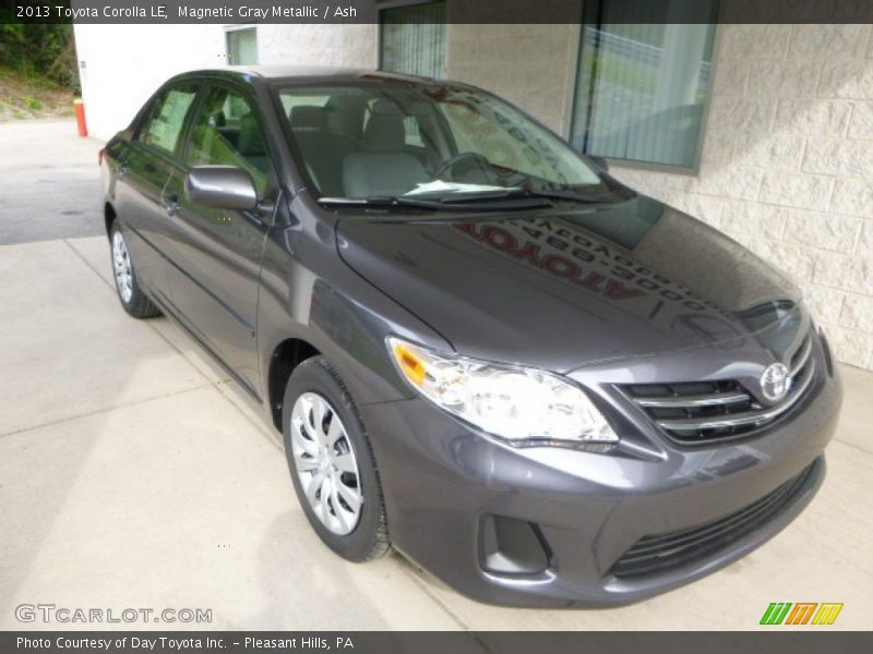 Magnetic Gray Metallic / Ash 2013 Toyota Corolla LE