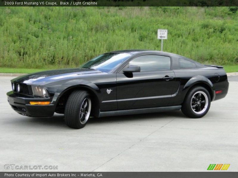Black / Light Graphite 2009 Ford Mustang V6 Coupe