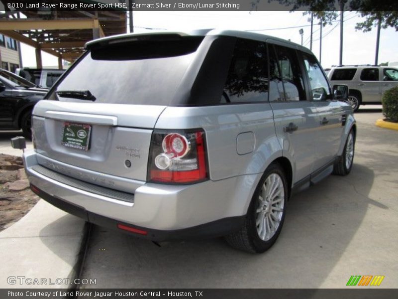 Zermatt Silver / Ebony/Lunar Stitching 2010 Land Rover Range Rover Sport HSE