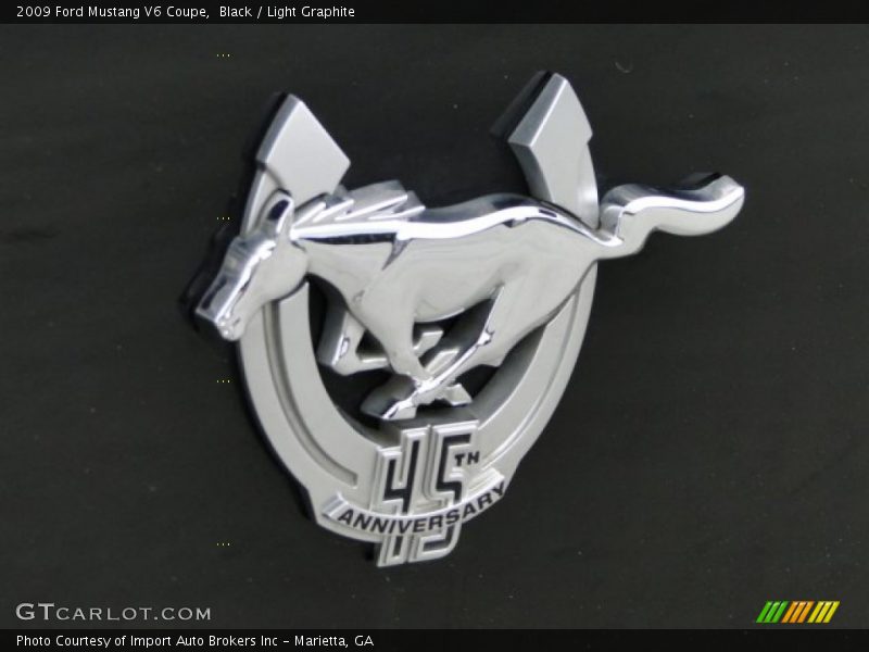 Black / Light Graphite 2009 Ford Mustang V6 Coupe