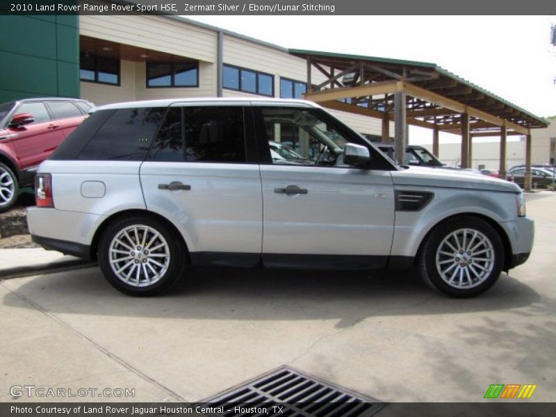Zermatt Silver / Ebony/Lunar Stitching 2010 Land Rover Range Rover Sport HSE