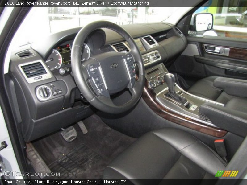 Ebony/Lunar Stitching Interior - 2010 Range Rover Sport HSE 