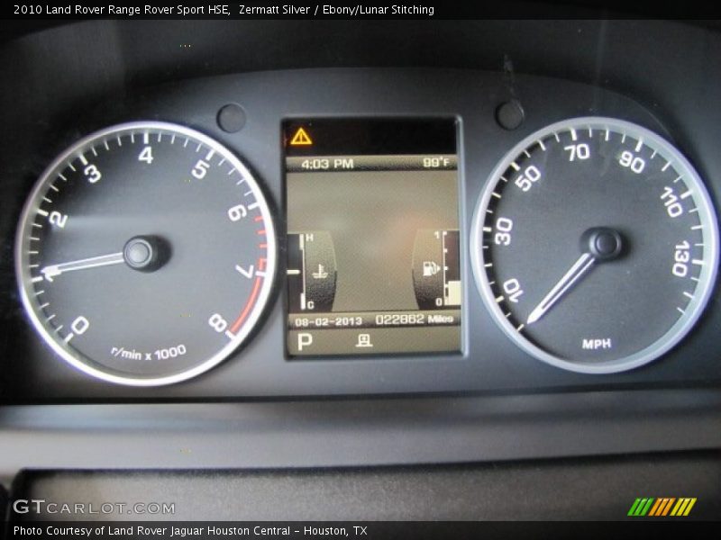 Zermatt Silver / Ebony/Lunar Stitching 2010 Land Rover Range Rover Sport HSE