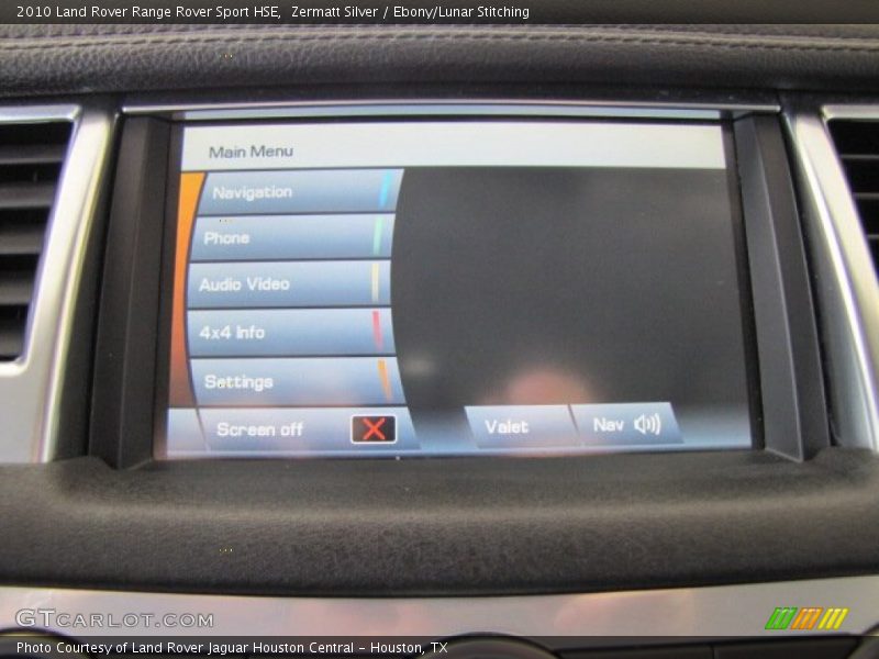 Zermatt Silver / Ebony/Lunar Stitching 2010 Land Rover Range Rover Sport HSE