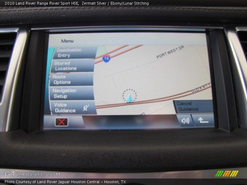 Zermatt Silver / Ebony/Lunar Stitching 2010 Land Rover Range Rover Sport HSE