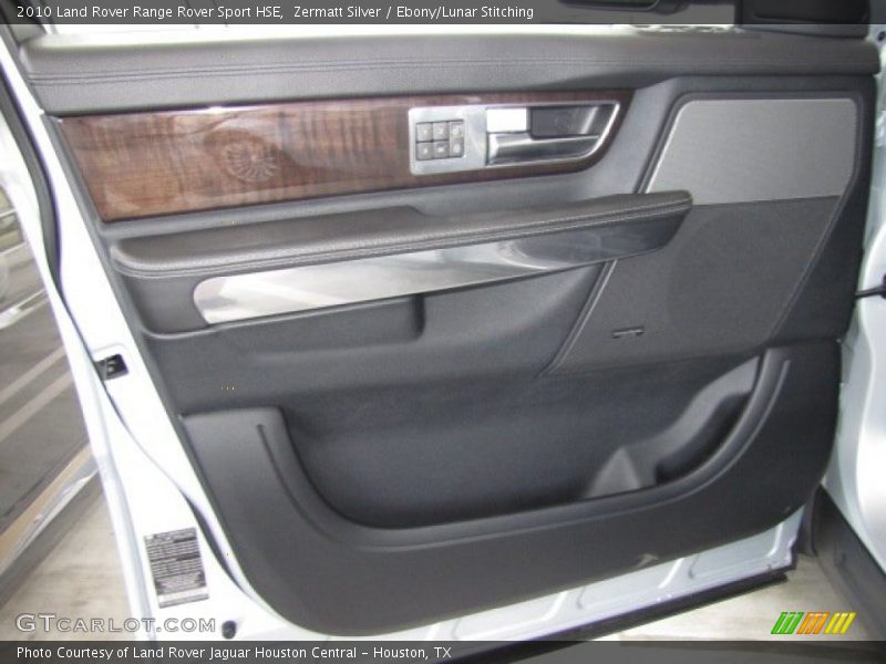 Zermatt Silver / Ebony/Lunar Stitching 2010 Land Rover Range Rover Sport HSE