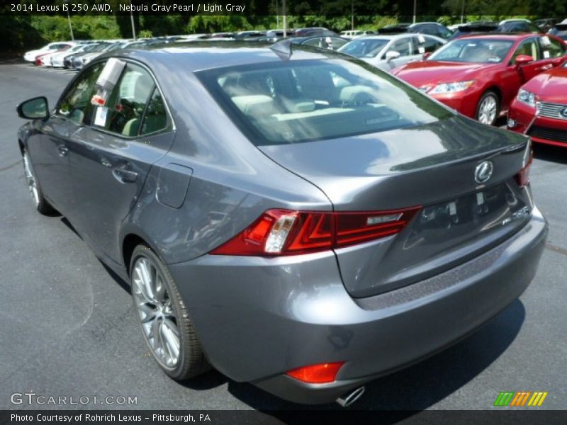 Nebula Gray Pearl / Light Gray 2014 Lexus IS 250 AWD