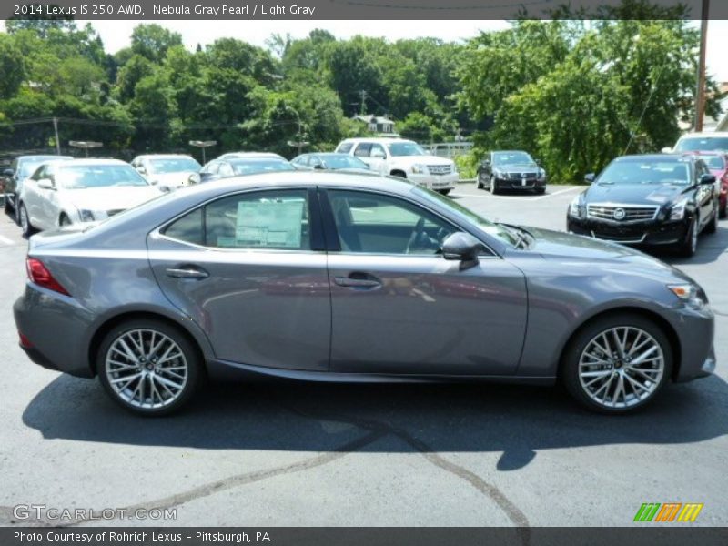 Nebula Gray Pearl / Light Gray 2014 Lexus IS 250 AWD