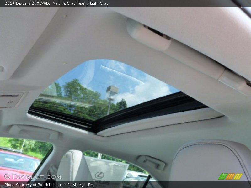 Nebula Gray Pearl / Light Gray 2014 Lexus IS 250 AWD