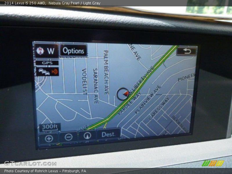 Navigation of 2014 IS 250 AWD
