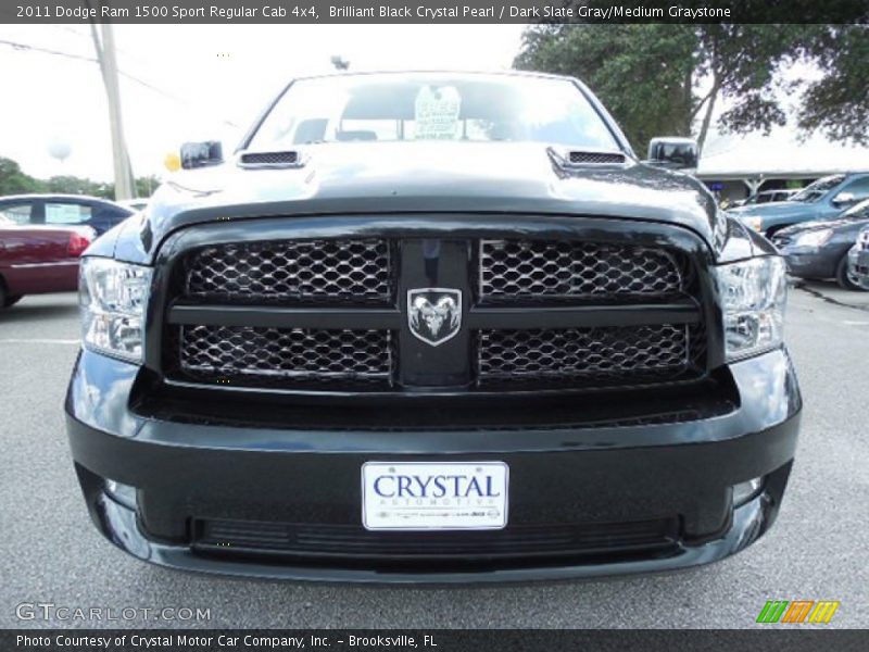 Brilliant Black Crystal Pearl / Dark Slate Gray/Medium Graystone 2011 Dodge Ram 1500 Sport Regular Cab 4x4