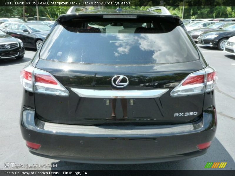 Stargazer Black / Black/Ebony Birds Eye Maple 2013 Lexus RX 350 AWD