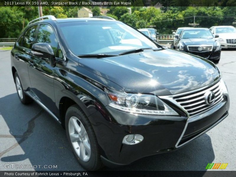 Stargazer Black / Black/Ebony Birds Eye Maple 2013 Lexus RX 350 AWD
