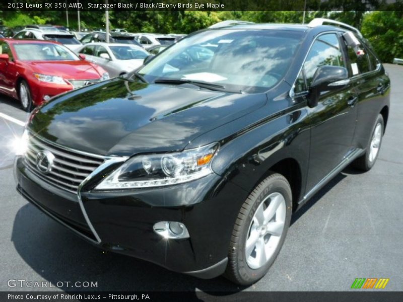 Stargazer Black / Black/Ebony Birds Eye Maple 2013 Lexus RX 350 AWD