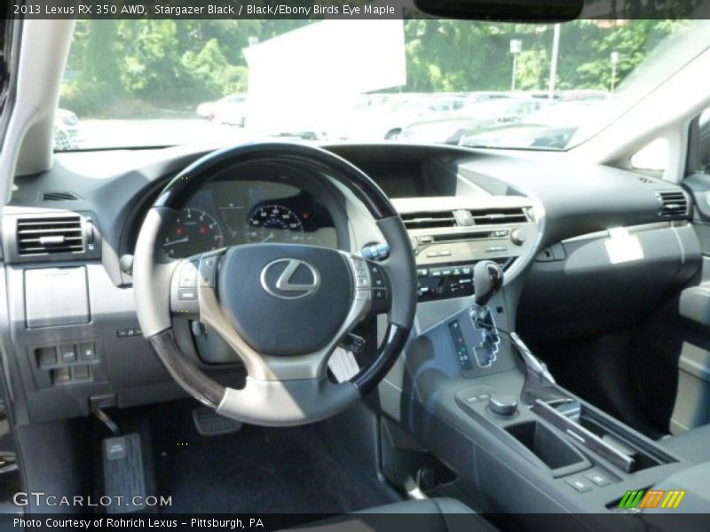 Stargazer Black / Black/Ebony Birds Eye Maple 2013 Lexus RX 350 AWD